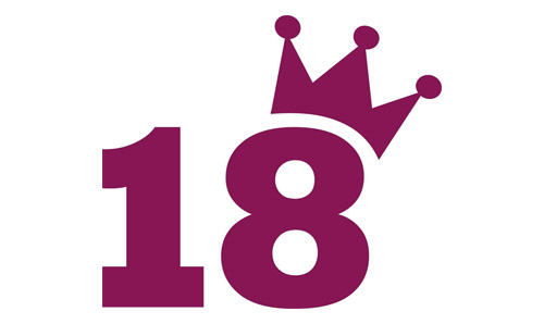 Jubläum Logo 18 mit Krone