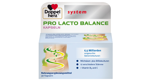 Packshot Doppelherz system Pro Lacto Balance Kapseln Nahrungsergänzung